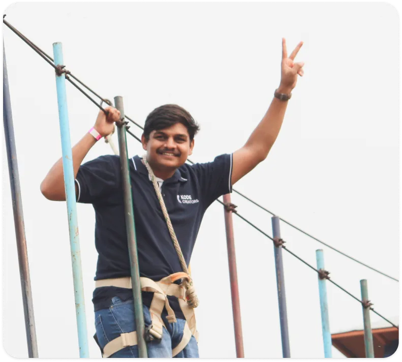Person waving
