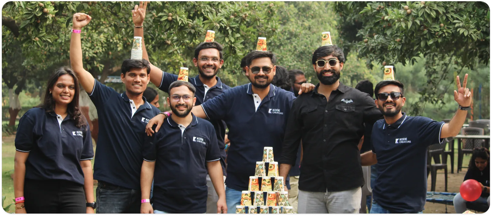 Team celebration