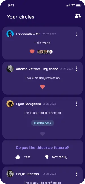 Unfold app screens on mobile