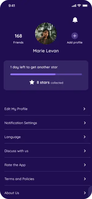 Unfold app screens on mobile